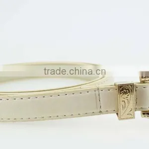 2015 Fashion Dress PU Leather Belt With Shiny Gold Buckles in YiWu Factory thumbnail-3