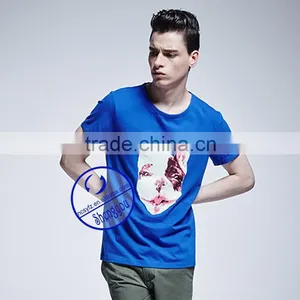 Wholesale Solid Color Short Sleeve Round Neck Men T-shirt Manufacturer thumbnail-5