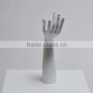 Jewelry Display Holder, White Fiberglass Mannequin Hand thumbnail-3