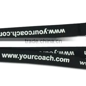 Black Tube Lanyard / Flat Lanyard String / Narrow Lanyard With Bulldog Clip thumbnail-1