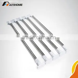 Mental Curved Shower Curtain Rod Shower Curtain Pole Curtain Pole With Rotating Rod thumbnail-1