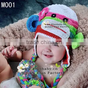 Cute Animal Baby Fashion Hats Knitting Baby Beanie With Ears thumbnail-6
