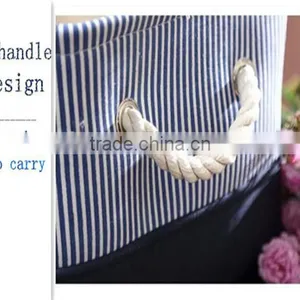 YIWU RODA 100% Canvas Fabric Durable Navy Wind Foldable Storage Box thumbnail-4