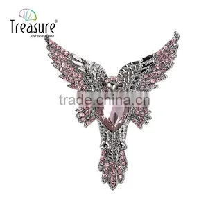 Brand Treasure Eagle Brooch Yiwu New Design Fashion Wedding Diamond Eagle Brooch thumbnail-6