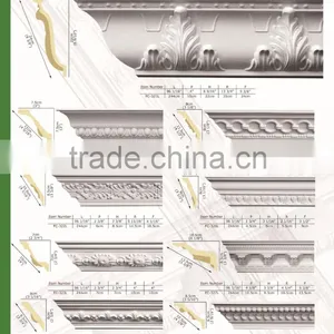 Carved Wall Panel Polyurethane Crown Moulding Good Price Beautiful New Modern Decorative Wall Panel Carved Wood thumbnail-1