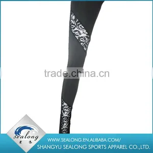 Popular Women Leggings Hot Sale Black Lace Stitching Girls Leggings thumbnail-5