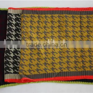 Acrylic Houndstooth Long Neck Gaiter thumbnail-1