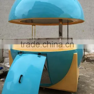 Easy Move Portable Ice Cream Cart for Sale, Fiberglass Hand Made Vending Truck thumbnail-3