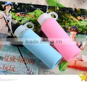 Modern High-grade High Quality Glass Water Bottle With Silicone Sleeve thumbnail-4