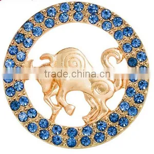 Alloy Taurus Jewelry Making Pin for Wedding Dress Brooch thumbnail-1