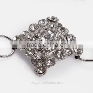High Quality White Crystal Silver Waist Chain Models Brightness F1-80047 thumbnail-2