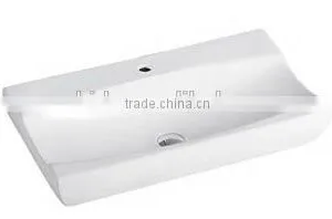 Factory Price Square Fancy Solid Surface Above Counter Art Basin thumbnail-1