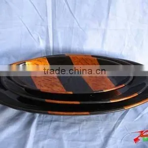 Sell Set Of Lacquer Oval Trays thumbnail-1