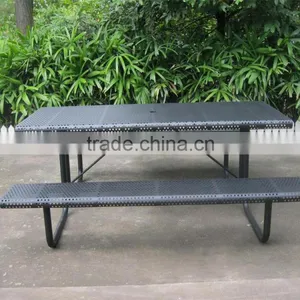 Outdoor Table With Umbrella Hole Outdoor Pinic Table thumbnail-2
