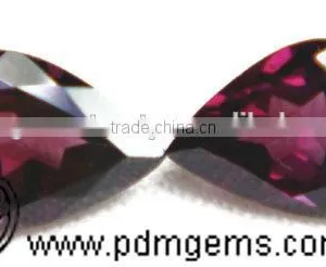 Rhodolite Garnet Pear Cut Faceted Pair For Gold Earring From Manufacturer thumbnail-1