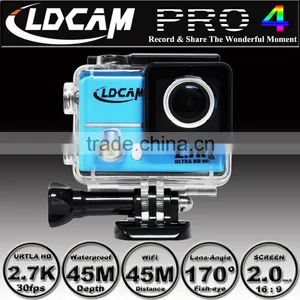 Big Discounts!!! LDCAM PRO4 Ultra HD 2.7K/4K Video 170 Degrees Wide Angle Sports Action Cam 2-inch Screen 1080p 60fps thumbnail-1