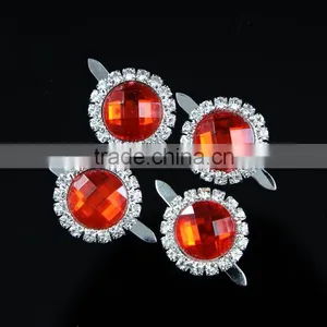 Cheap Sale Flat Back Round Rhinestone Button Wholesale 2308B08 thumbnail-1