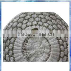 Lurex Popcorn Knit Knit Beret for Women thumbnail-5