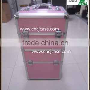 Aluminum Trolley Make up Case,aluminum Rolling Hairdressing Case,aluminum Trolley Cosmetic Case thumbnail-1