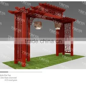 2015 Hot Sale Outdoor Plastic Wood Pergola Designs Supplier thumbnail-2