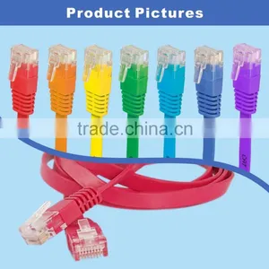 High Speed Copper UTP CAT5E CAT6 RJ45 Ethernet Flat Cable thumbnail-1