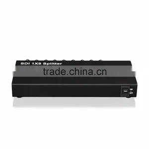 SDI 1X8 Splitter Supports 3G-SDI, HD-SDI, SD-SDI, 100M Full HD Hot Video Player thumbnail-1