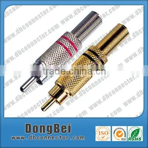 Gold/Nickel Plating Rca Male Plug Audio Cable Connectors thumbnail-1