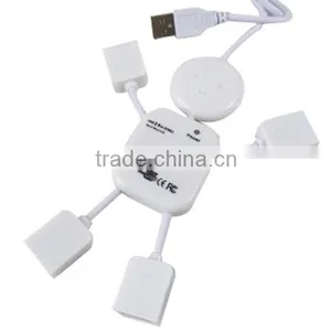 Small USB Four Port HUB USB2.0 USB Extension Splitter Dragging Quarters Line For Car Household Free Shipping thumbnail-4