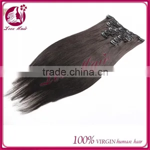 High Quality With Hot Sale Best Price Clip in Malaysian Hair Extensions,Virgin Malaysian Human Hair Clip In Hair Extensions thumbnail-4