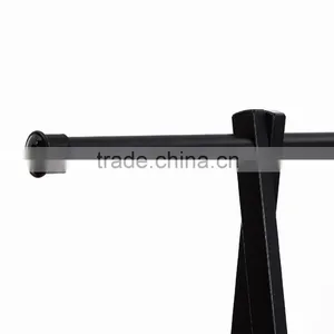 Black Metal Coat Hat Rack 2-tier Garment Drying Rack Clothes Shoe Organizer thumbnail-6