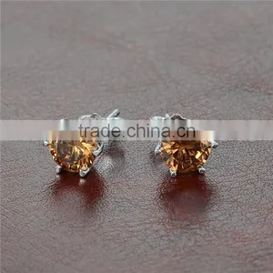 Costume Jewelry Single Stone Earring Designs For Ladies thumbnail-6