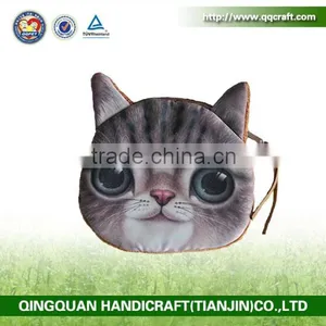 Wholesale Cheap Zipper Custom Animal Shape Mini Coin Purse ,plush Coin Bag thumbnail-1