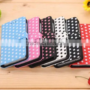 Polka Dot Magnetic Flip PU Leather Case - Compatible for Blackberry Z10 thumbnail-1