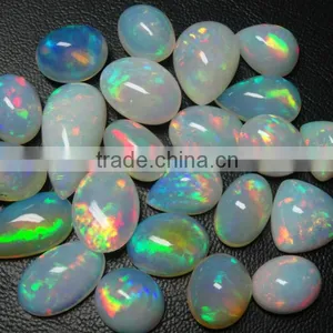 Natural Ethiopian Opal Cabochon +++AAA Quality and Colorful and Big Size Opal thumbnail-1