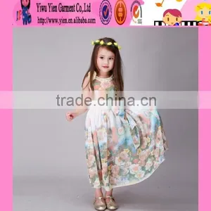 2016 Lovely Baby Girl Designer One Piece Party Dress Summer Hot Sale Party Dress for 2-12 Years Old Girls thumbnail-4