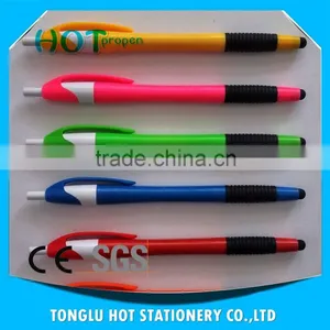 Promotion Click Action Screen Touch Ball Pen With Soft Grip, Colored Barrel Pen thumbnail-6