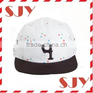 Wholesale Custom-made 5 Pane Brand Hip Hop Flat Caps thumbnail-1
