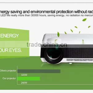 China Manufacturer Cheap 2800 Lumens Projector Support Native 1280*800,1080P With HDMI/USB/AV/VGA thumbnail-1