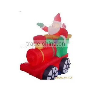 Inflatable Santa Claus on Train thumbnail-3