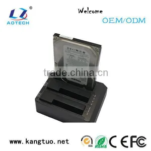 USB2.0/USB3.0 2.5''/3.5'' SATA 3 Bays Clone Hdd Docking Station thumbnail-1