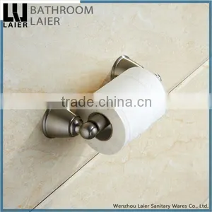 Contemporary China Supplier Zinc Alloy Brush Nicked Bathroom Sanitary Items Wall Mounted Toilet Paper Holder thumbnail-1