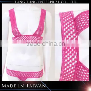 2PC Set Deep Pink Sexy Adult Lingerie thumbnail-1