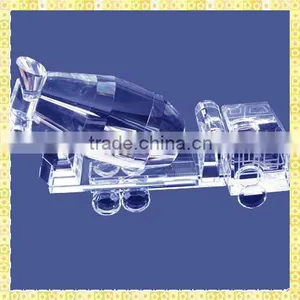 Handicraft Antique Crystal Mixer Truck Model For Business Annual Souvenirs thumbnail-1