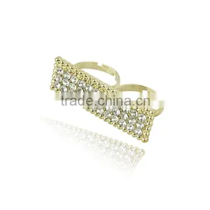 Stainless Steel Jewelry Geometry Diamonds Rings thumbnail-4