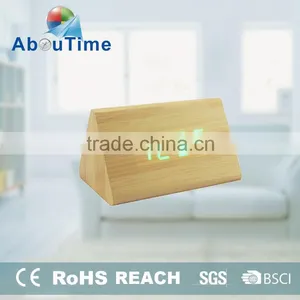 High Quaily Wooden Stand Clock With Temperature and Date thumbnail-1