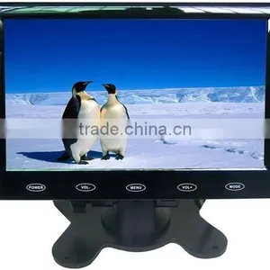 VCAN0989 7inch Car Slim Design Digital Stand LCD Monitor With Touch Botton thumbnail-1