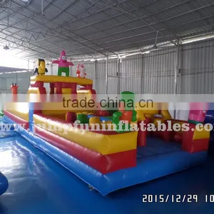 13mL*5mW Large Inflatable Castle/Giant Jumping House Amazing Inflatable Obstacle Course Entertainment Park thumbnail-1