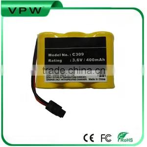 Stable Quality Ni-cd 2/3AA 3.6V 400mAh Cordless Phone Battery thumbnail-1