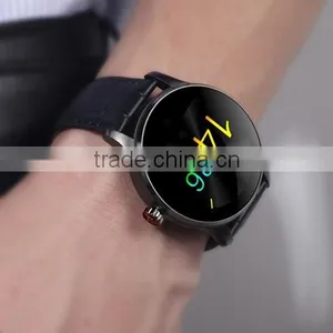 Wholesale MTK2502C Round IPS Touch Screen Smartwatch K88H Bluetooth Camera Watch With Sim Card and Heart Rate Monitor thumbnail-1
