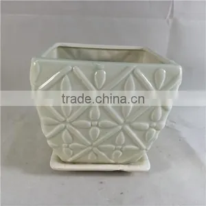 GREEN MODEN INDOOR Decoration CERMIC PLOWER POT thumbnail-1